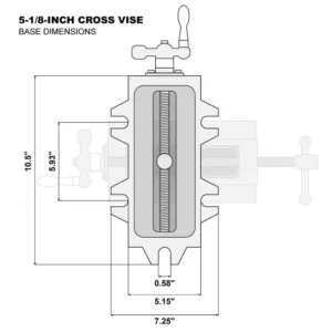 WEN 5-1/8 in. Compound Cross Slide Industrial Strength Benchtop Vise