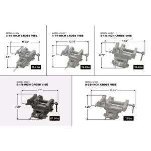 WEN 6-1/8 in. Compound Cross Slide Industrial Strength Benchtop Vise