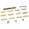 WEN 3/8 in. Wooden Doweling Kit with Drill Bit, Stop Collar and Fluted Birch Wood Dowels