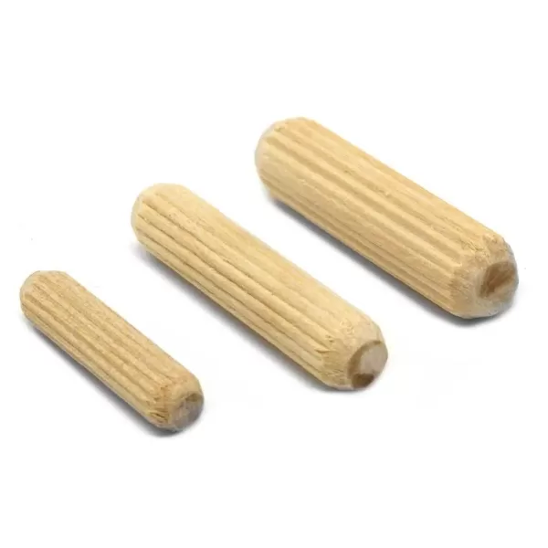 WEN Fluted Dowel Pin Variety Bucket with 1/4 in., 5/16 in., and 3/8 in. Woodworking Dowels (400-Piece)