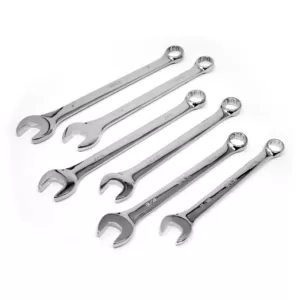 WEN Professional-Grade SAE Combination Wrench Set with Storage Rack (13-Piece)