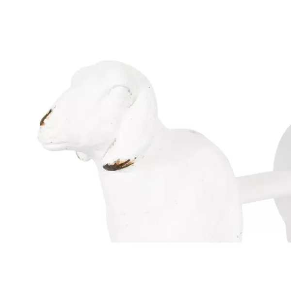 3R Studios Freestanding White Sheep Shaped Paper Towel Holder