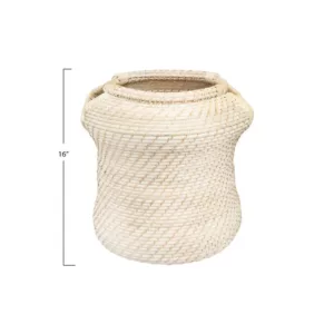 3R Studios Rattan Handwoven Decorative Basket