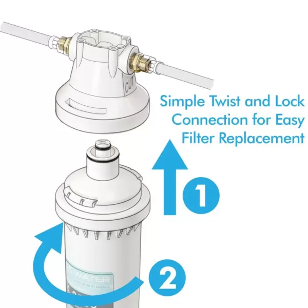 APEC Water Systems CS-Series Easy Install High Capacity Under-Counter Water Filtration System