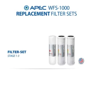 APEC Water Systems WFS-Series Super Capacity Premium Quality 3-Stage Under Counter Water Filtration System