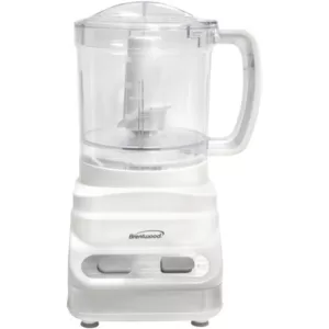 Brentwood Appliances 3-Cup 2-Speed White Food Processor