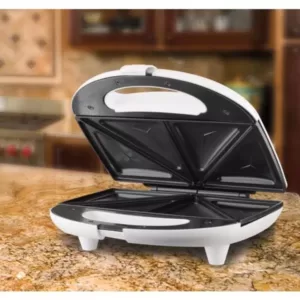 Brentwood Appliances 750-Watt White Dual Sandwich Maker