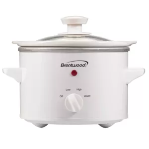 Brentwood Appliances 1.5 Qt. White Slow Cooker