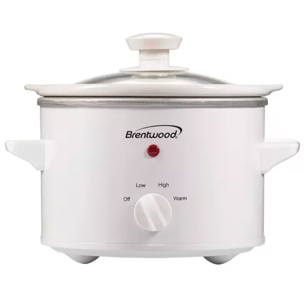 Brentwood Appliances 1.5 Qt. White Slow Cooker