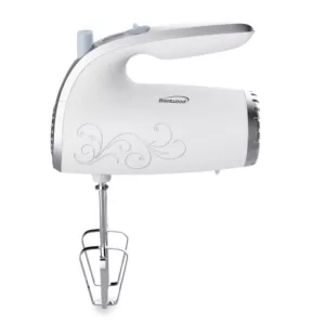 Brentwood 5-Speed White Hand Mixer