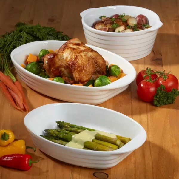 Certified International 3-Piece Porcelain Bakeware Set