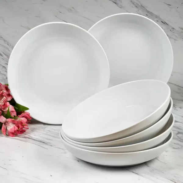 Certified International Bianca White Dinner Bowls (Set of 6)