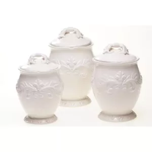 Certified International Firenze Hand painted Glazed Earthenware Canister Set (3-Piece)