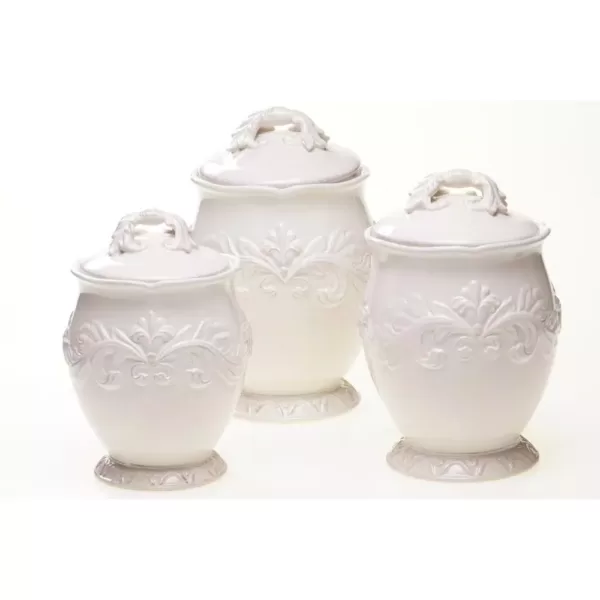 Certified International Firenze Hand painted Glazed Earthenware Canister Set (3-Piece)