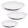 Certified International 3-Piece White Oval Bowl Set