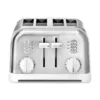 Cuisinart Classic Series 4-Slice White Wide Slot Toaster with Crumb Tray