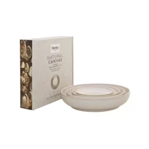 Denby Natural Canvas 4-Piece Nesting Bowl Set