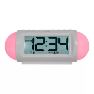 Equity by La Crosse Mood Light 7.25 in. LED Alarm Table Clock with Nature Sounds and MP3 Aux-Input