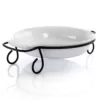 GIBSON elite Gracious Dining Stoneware Bakeware with Metal Rack