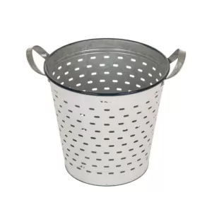 Glitzhome Enamel Metal Basket (Set of 2)