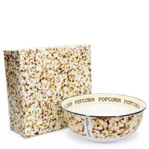 Golden Rabbit Popcorn 4.5 qt. Enamelware Popcorn Bowl with Gift Box