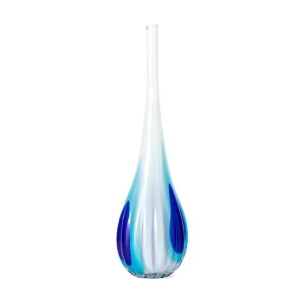 IMAX Toledo White Glass Vases (Set of 3)