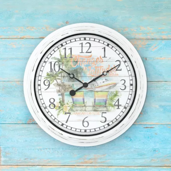 La Crosse Technology 15.75 In. Indoor/Outdoor Quartz Wall Clock - Changes in Latitudes