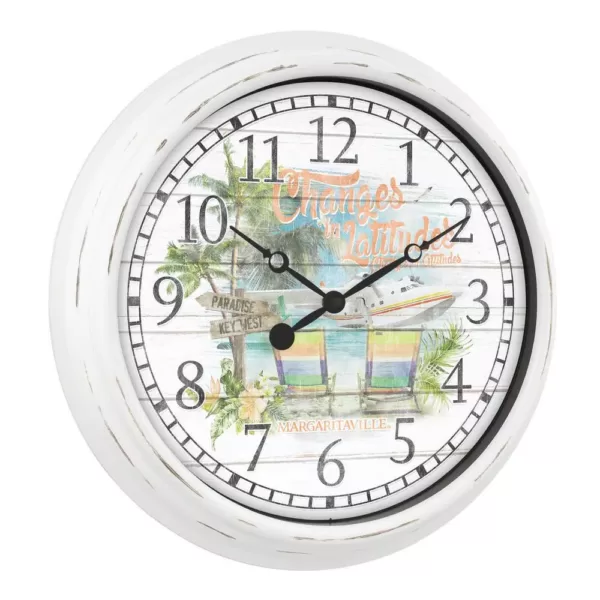 La Crosse Technology 15.75 In. Indoor/Outdoor Quartz Wall Clock - Changes in Latitudes