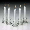 Light In The Dark 6 in. Tall 3/4 in. Thick Unscented White Taper Candles (Set of 40)