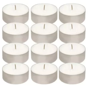 LUMABASE Mega Tea Light Candles (12-Count)