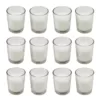 LUMABASE Candles (15 Hours) in Clear Glass Votives 12-Count