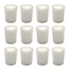 LUMABASE 12 Candles (15 Hours) in Frosted Glass Votives