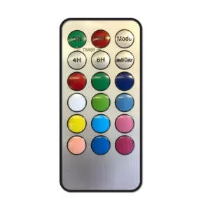 LUMABASE 3 in. Multicolor Remote Control Candle (Set of 2)