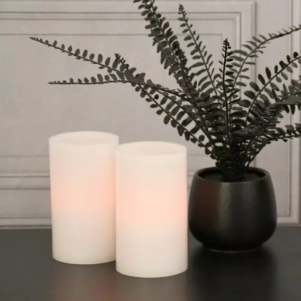 LUMABASE 3 in. Multicolor Remote Control Candle (Set of 2)