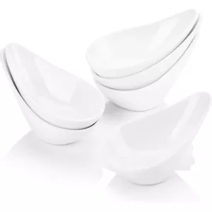 MALACASA 4.5 in. White Ceramic Ramekins Souffle Dishes for Creme Brulee (Set of 6)