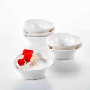 MALACASA 3.5 in. White Ceramic Ramekins Set for Souffle Dishes (Set of 6)