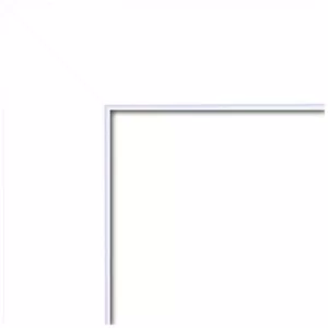 Amanti Art Corvino 25 in. W x 25 in. H Framed Square Beveled Edge Bathroom Vanity Mirror in White Matte