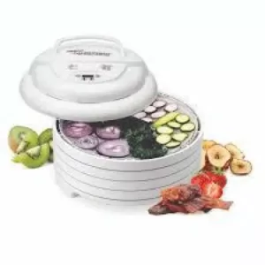 Nesco Gardenmaster 4-Tray Expandable White Food Dehydrator with Temperature Control