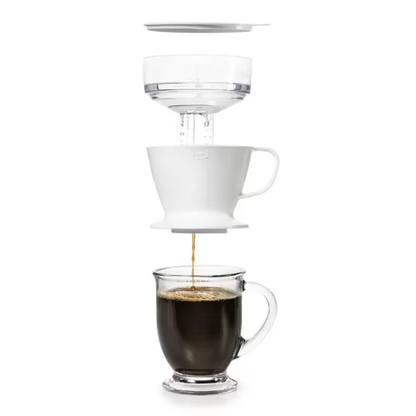 OXO Good Grips 1.5-Cup White Pour-Over Coffee Maker