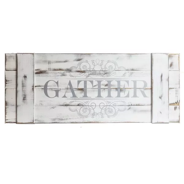 Pinnacle Gather Wood Plank Decorative Sign