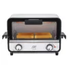 SPT Easy Grasp 800 W 2-Slice White Countertop Toaster Oven with Built-In Timer