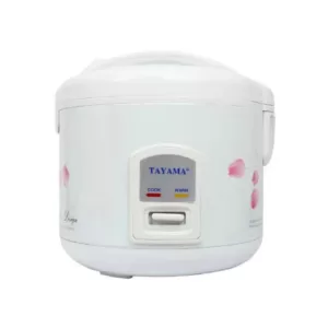 Tayama 8-Cup White Rice Cooker with Air-Tight Lid and Non-Stick Inner Pot