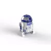 Uncanny Brands 2 oz. Kernel Capacity in Blue/White with Fully Operational Droid Kitchen Appliance Star Wars R2D2 Popcorn Maker