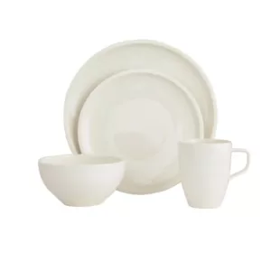 Villeroy & Boch Artesano 4-Piece Casual White Porcelain Dinnerware Set (Service for 1)