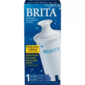 Brita Replacement Water Filter Cartridge for Water Pitcher and Dispensers, BPA Free