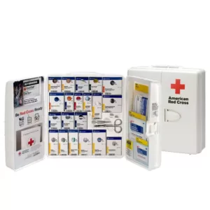 First Aid Only 206-Piece Large Business First Aid Kit Smart Compliance Cabinet with Handle