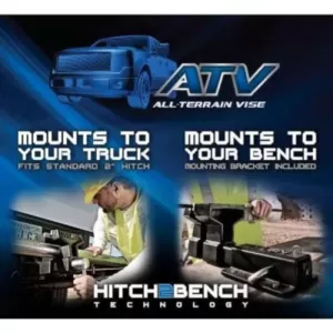 Wilton 6 in. All Terrain ATV Truck Vise Hitch2Bench, 5 in. Throat Depth