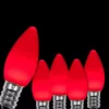 Wintergreen Lighting OptiCore C7 LED Red Smooth/Opaque Christmas Light Bulbs (25-Pack)