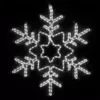 Wintergreen Lighting 28 in. 296-Light LED Cool White Hanging Snowflake with Star Center