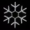 Wintergreen Lighting 24 in. 138-Light LED Cool White 18 Point Hanging Snowflake Decor